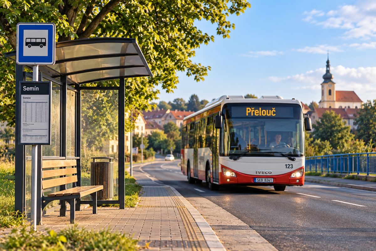 Autobusové spojení s Přeloučí